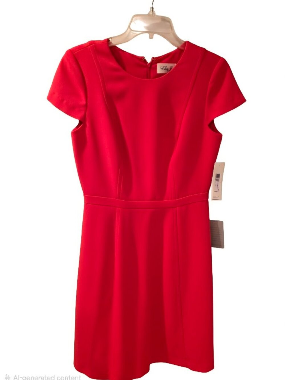 Eliza J Orange Cap Sleeve Sheath Dress